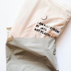 Biodegradable Poly Bags and Mailers - Plastic free bags, Eco-friendly bags and mailers, made from plants. The Happy Bag Co. 