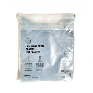 Happy Plant biodegradable and certified home compostable Clear "Poly"-less  Bag | The Happy Bag Co.