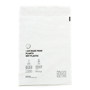 Happy Plant biodegradable and certified home compostable Clear "Poly"-less  Bag | The Happy Bag Co.